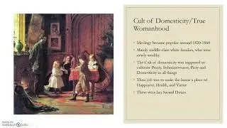 The Role of Family Life Cult of Domesticity