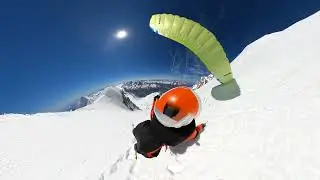 Paragliding from the summit of Aoraki/Mt Cook
