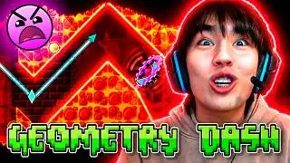 ASLAN RAGES in GEOMETRY DASH!😱 DID HE BEAT FINGERDASH?