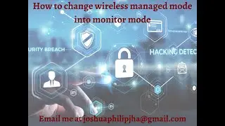 Change your wireless managed mode into monitor mode