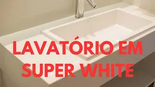 Lavatório em Quartzo Super White