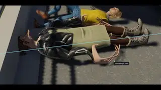 Very glitchy car accident in cities skylines 2