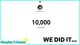 We hit 10K Subscribers.