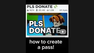 how to create a pass in pls donate