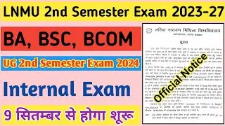 Lnmu 2nd Semester internal Exam 2023-27
