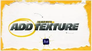 Better Textures For Animations (After Effects Tutorial)