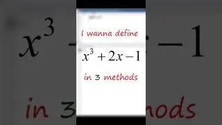 3 ways to define a polynomial in 