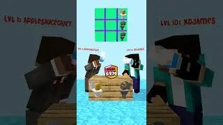 XDJAMES VS APPLESAUCECRAFT TIKTAK TOE #funny  #skibiditoiletminecraft #animation #monsterschoolfunny