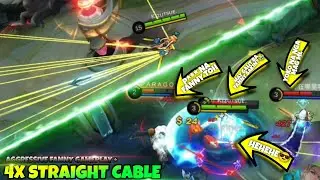4X STRAIGHT CABLE + AGGRESSIVE FANNY GAMEPLAY | MLBB