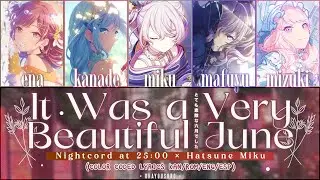 It Was a Very Beautiful June (とても素敵な六月でした) | Nightcord at 25:00 × Hatsune Miku — [ENG/ESP] Lyrics.