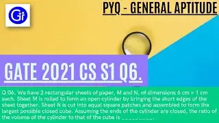 GATE 2021 CS SET1 Q6. We have 2 rectangular sheets of paper, M and N, of dimensions 6 cm × [SOLVED!]