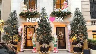 [4K]🇺🇸NYC Christmas Walk🧑‍🎄: Luxurious Madison Ave. holiday decoration🎀✨🎄/ Serendipity 3🍨Dec. 2023
