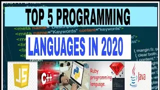 Top 5 programming language in 2020