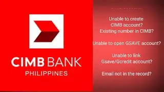 Unable to open Gsave-Email not found|Mobile already Exist All New CIMBBANK | CIMB BANK