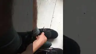 Wet Trainers, feet, socks, male feet.