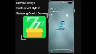 How to change custom font style in Samsung One UI Devices [zFont]