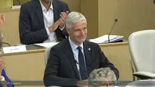Fabrice Pannekoucke - Election à la Présidence du Conseil Régional et hommage à Laurent Wauquiez