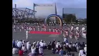 阪急商業学園（現　早稲田摂陵高校）　マーチング