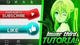 How To Make A Lower Thirds On Android (PS TOUCH)😎