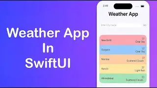 Create a Beautiful Weather App in SwiftUI | iOS Tutorial | SwiftUI for beginners