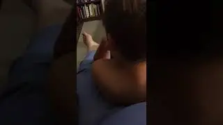 Son sits on mommy’s lap