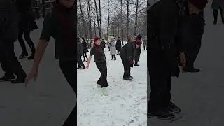 ❤️ Сокольники! 👍👍👍 Танцы в снегопад!!! Красота!!!! 