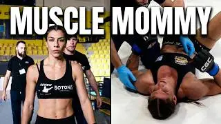 greek muscle mommy in women's mma match - greece