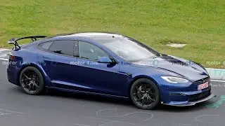 2022 Tesla Model S Plaid Prototype Spied With Articulating Rear Wing | tesla 2023 car models