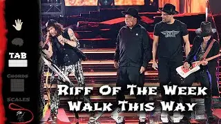 How to play Walk This Way by Run DMC and Aerosmith on guitar - Riff Of The Week - beginner lesson