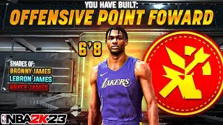 NEW “OFFENSIVE POINT FORWARD” IS THE BEST BUILD IN NBA 2K23! *NEW* BEST GAME-BREAKING BUILD NBA2K23!