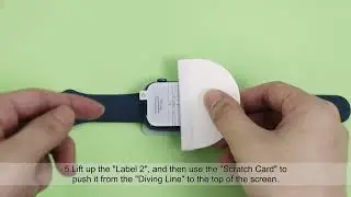 Installation video of Apple Watch screen protector