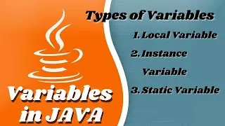 Variables in Java || Difference between Local, Instance and Static Variables in Java - In Details
