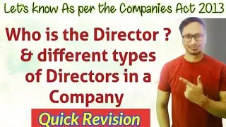 कौन होता है Directors? & Different types of #directors as per #companiesact2013