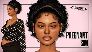 PREGNANT SIM 💎 - CC & SIM DOWNLOAD | Sims 4 CAS
