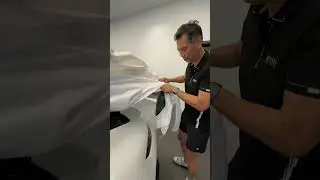 Finally letting the owner unwrap his own car 😱😂 