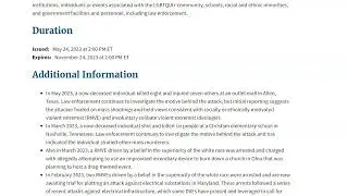 ALERT: Summary of Terrorism-Related Threat to the United States