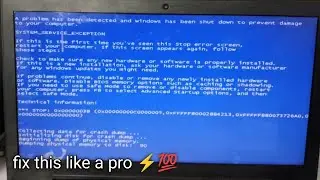 Dumping physical memory to disk || how to fix crash dump|| windows 7 blue screen error fix
