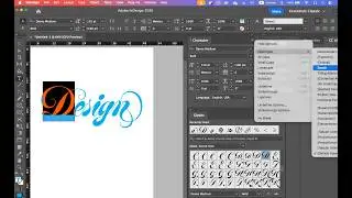 Swashes in InDesign