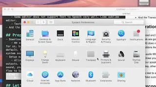 Record screen cast with text to speech engine on Mac OS