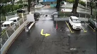 Tree falls along Jalan Macalister Penang