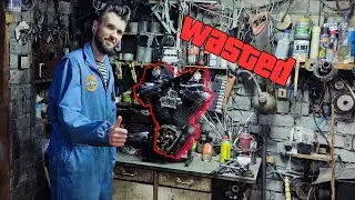 Сломал самый надёжный мотор Harley-Davidson Evolution! Show must go on!