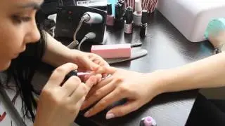 Покрытие гель-лаком.Пастельный гель-лак.Весенний дизайн