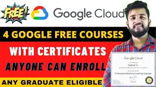 Google 4 Free Courses With Certificate | Free Google Courses | Anyone Can Attend