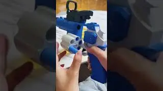 Powerful Soft bullet Gunshot toy Revolver 357 roulette electric
