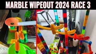 This Marble Race is Violent! Race 3: Boomerang Burbs | Marble Wipeout 2024