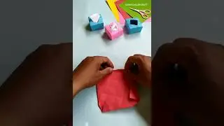 How to make easy origami tissue paper box
