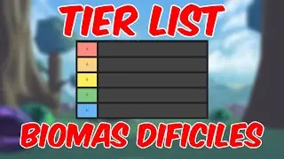 Lista de dificultad de biomas (Tier List)