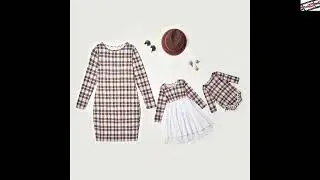 #Платье #для #маленьких #девочек, #одинаковые #наряды, #подарок #на день #матери, #детская #одежда