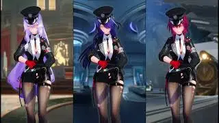 【4K / MMD/崩坏: 星穹铁道 Honkai: Star Rail】Black Swan Kafka Acheron/Good night miss//#Honkai: Star Rai
