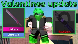 NEW MM2 VALENTINES DAY UPDATE!!! Sakura bundle, heart coins and MORE!!!